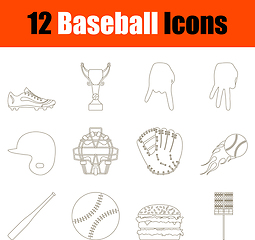 Image showing Baseball Icon Set