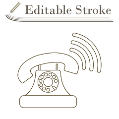 Image showing Old Telephone Icon