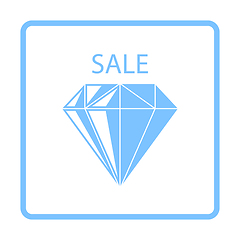 Image showing Dimond With Sale Sign Icon