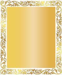 Image showing Golden abstract background