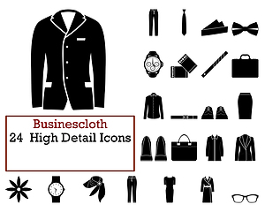 Image showing Businescloth Icon Set