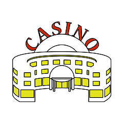 Image showing Casino Building Icon