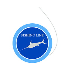 Image showing Icon Of Fishing Line