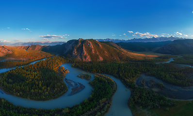 Image showing Kurai steppe and Chuya river