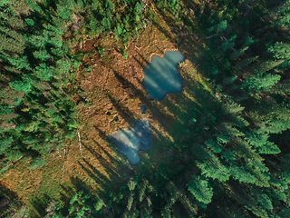 Image showing Beautiful two small lakes in Altai mountains