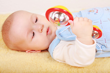 Image showing Baby playing 