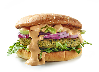 Image showing fresh vegan burger