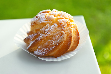 Image showing freshly baked cream puff