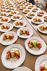 Image showing Symphony of flavors on the plates