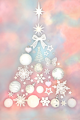 Image showing Christmas Tree Surreal Abstract Festive Design 