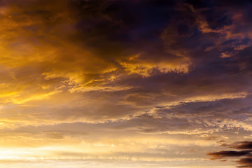 Image showing grandiose majestic cloudy sky