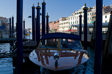 Image showing Motorboat in Venice