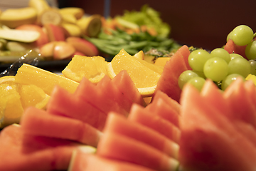 Image showing Plate of Fruit