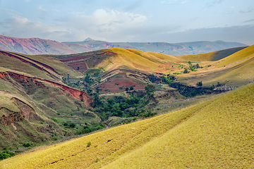 Image showing Devastated central Madagascar landscape - Mandoto, Vakinankaratra Madagascar