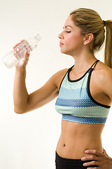 Image showing Cooling down after workout