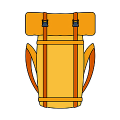 Image showing Icon Of Camping Backpack