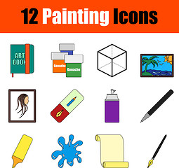 Image showing Painting Icon Set