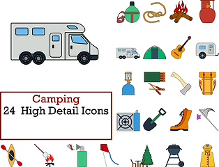 Image showing Camping Icon Set