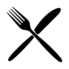 Image showing Fork And Knife Icon