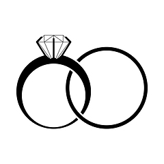 Image showing Wedding Rings Icon