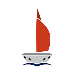 Image showing Sail Yacht Icon