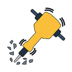 Image showing Icon Of Construction Jackhammer