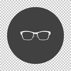 Image showing Business Woman Glasses Icon