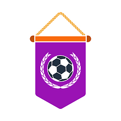 Image showing Football Pennant Icon