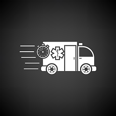 Image showing Fast Ambulance Car Icon