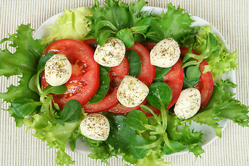 Image showing Vegetarian lunch