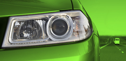 Image showing Car headlight