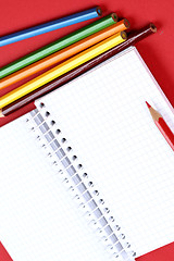 Image showing Pencil and agenda