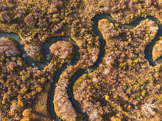 Image showing autumn landscape with river.