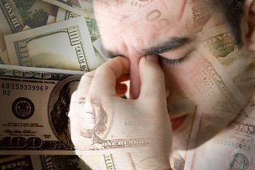 Image showing Stressed Over Money