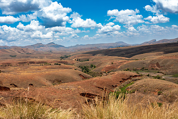 Image showing Devastated central Madagascar landscape - Mandoto, Vakinankaratra Madagascar