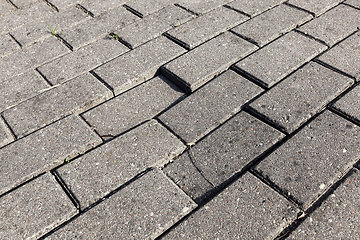 Image showing road made of modern tiles