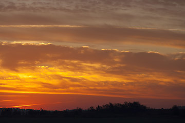 Image showing landscape in nature during sunset