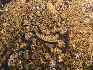 Image showing autumn landscape with river.