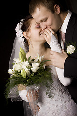 Image showing Bride and groom portrait