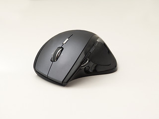 Image showing Technology - Modern computer mouse on white