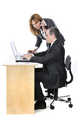 Image showing Business team on white background