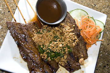 Image showing bo nuong sate Vienamese food appetizer