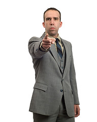 Image showing Mean Businessman