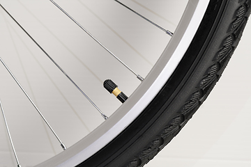 Image showing Bicycle wheel with nipple.