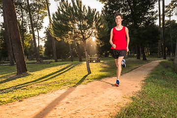 Image showing Young man running