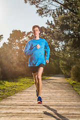 Image showing Young man running