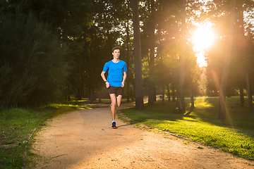 Image showing Young man running