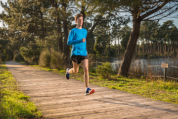 Image showing Young man running