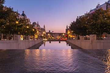 Image showing Avenue of the Allies (Avenida dos Aliados) in Porto, Portugal