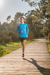 Image showing Young man running